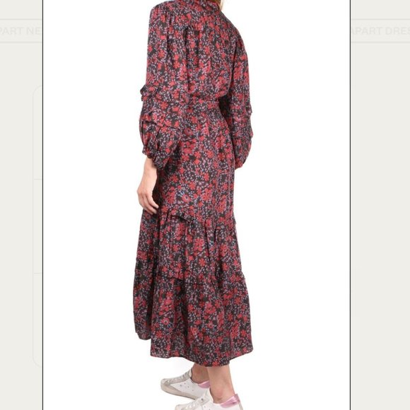 APIECE Apart Gracia Flamenca  Floral Silk Maxi Dress - Potpourri … - Picture 3 of 9